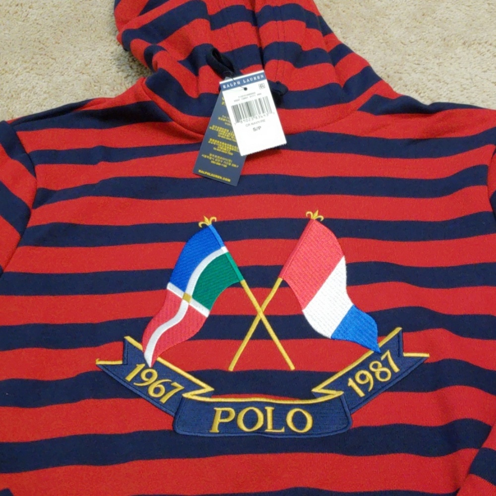 Polo Ralph Lauren Cross Flag Pullover Hoodie - Picture 2 of 4
